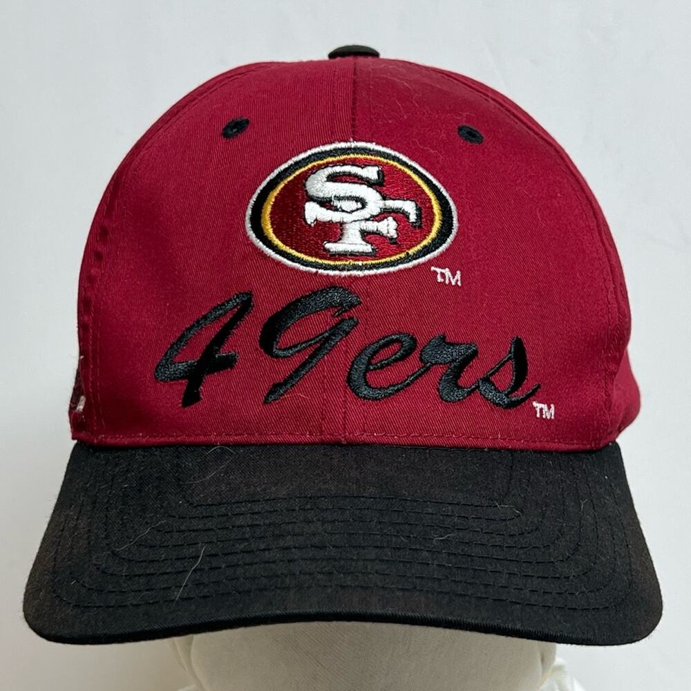 Vintage 1990's San Francisco 49ers Team NFL Cap/Hat w Embroidered Helmet